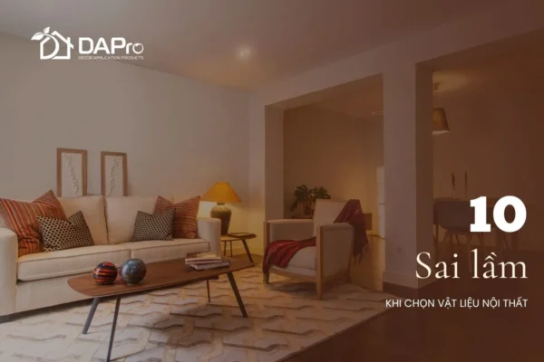 10 Sai lầm khi chọn vật liệu nội thất mà bạn cần tránh
