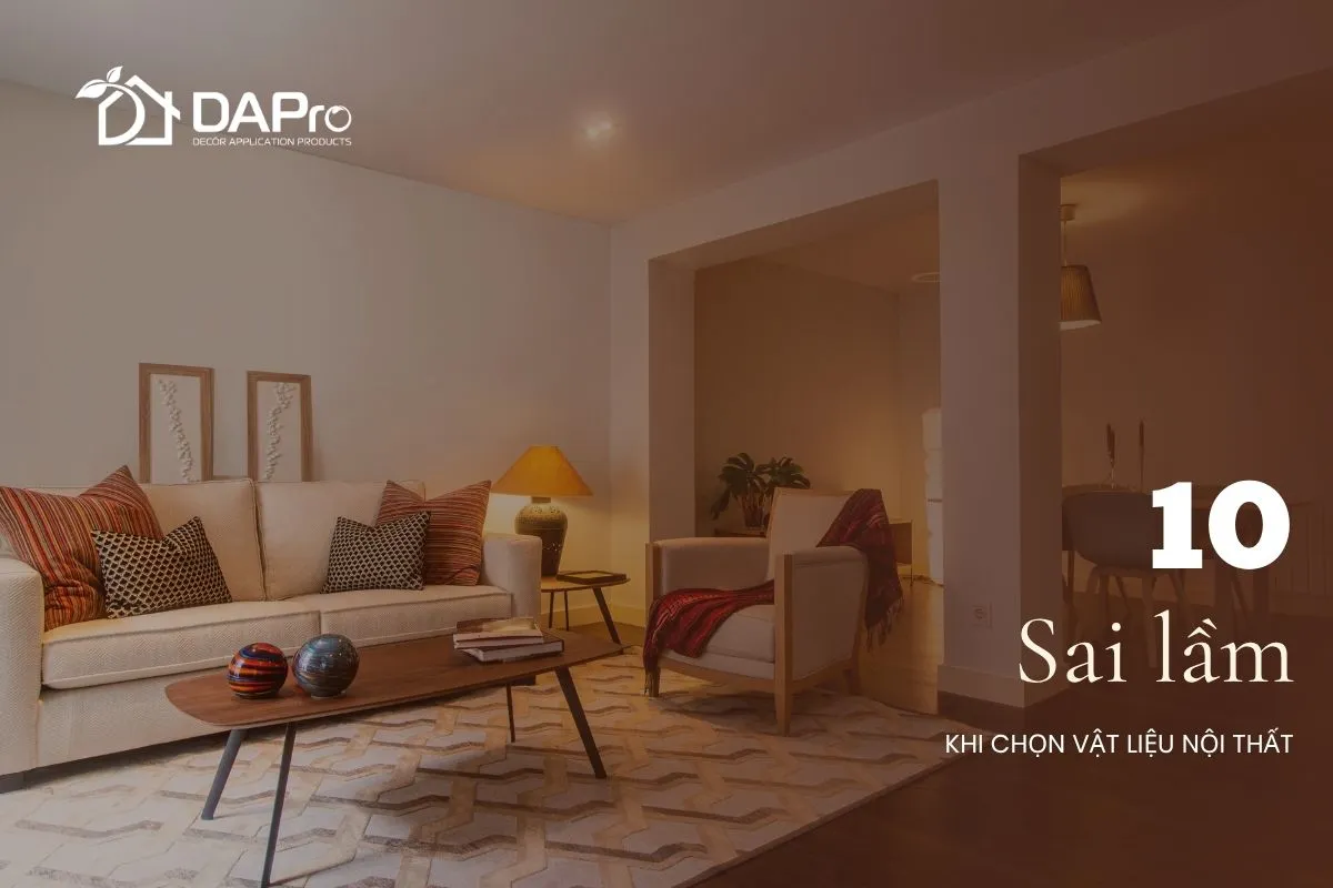 10 Sai lầm khi chọn vật liệu nội thất mà bạn cần tránh