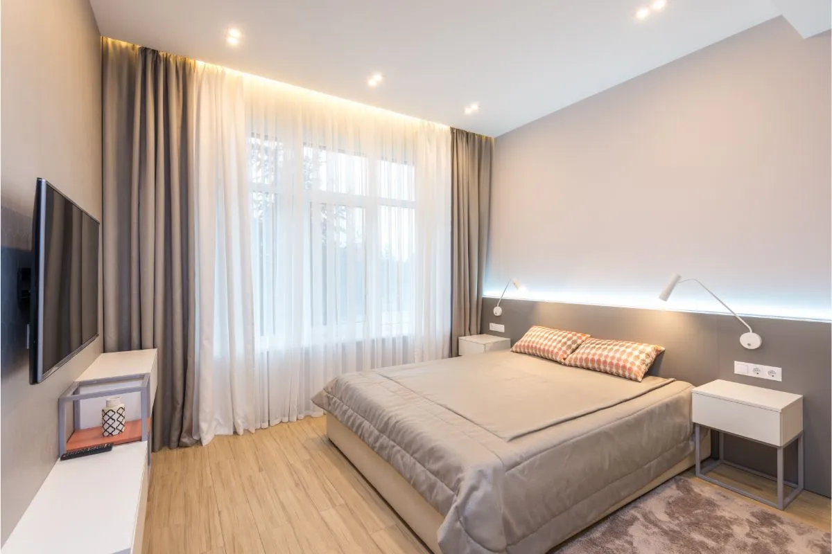 ốp sàn gỗ sáng màu
