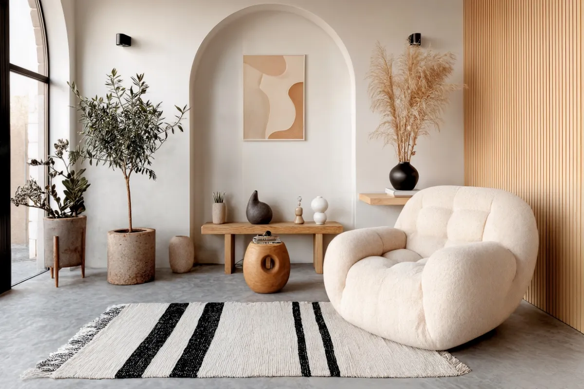 trưng bày đồ decor gốm sứ
